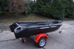 Modèle d'Expo Barque Falco 360 Blacky + Remorque GT Grand Tourisme