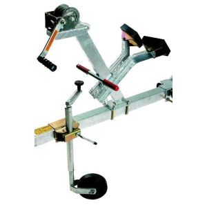 Treuil avec potence butée d'étrave roue jockey pour remorque