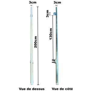 Glissière PVC pour remorque
