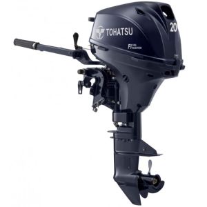 Tohatsu 20CV 4T arbre long démarrage électrique + TRIM électrique barre franche
