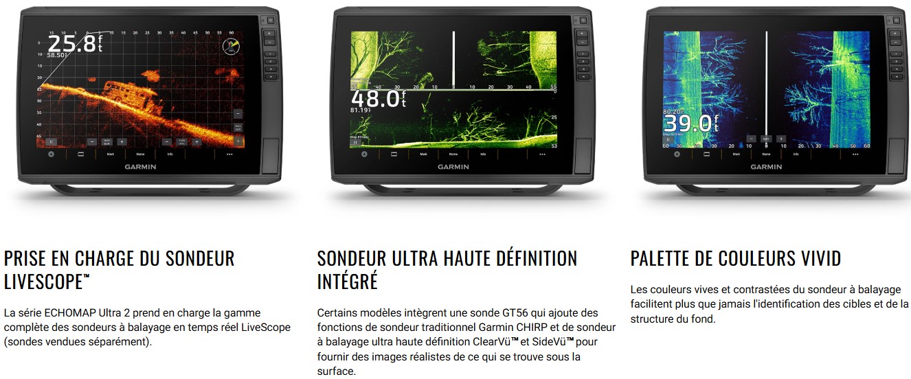 Descriptif Garmin Echomap Ultra 2