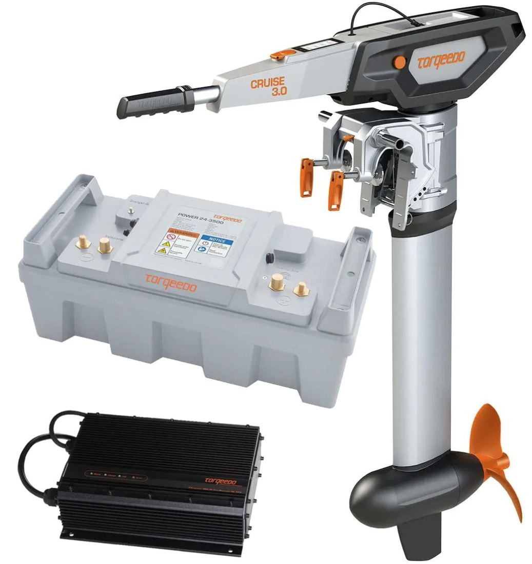 moteur Torqeedo Cruise 3.0T avec batterie et chargeur