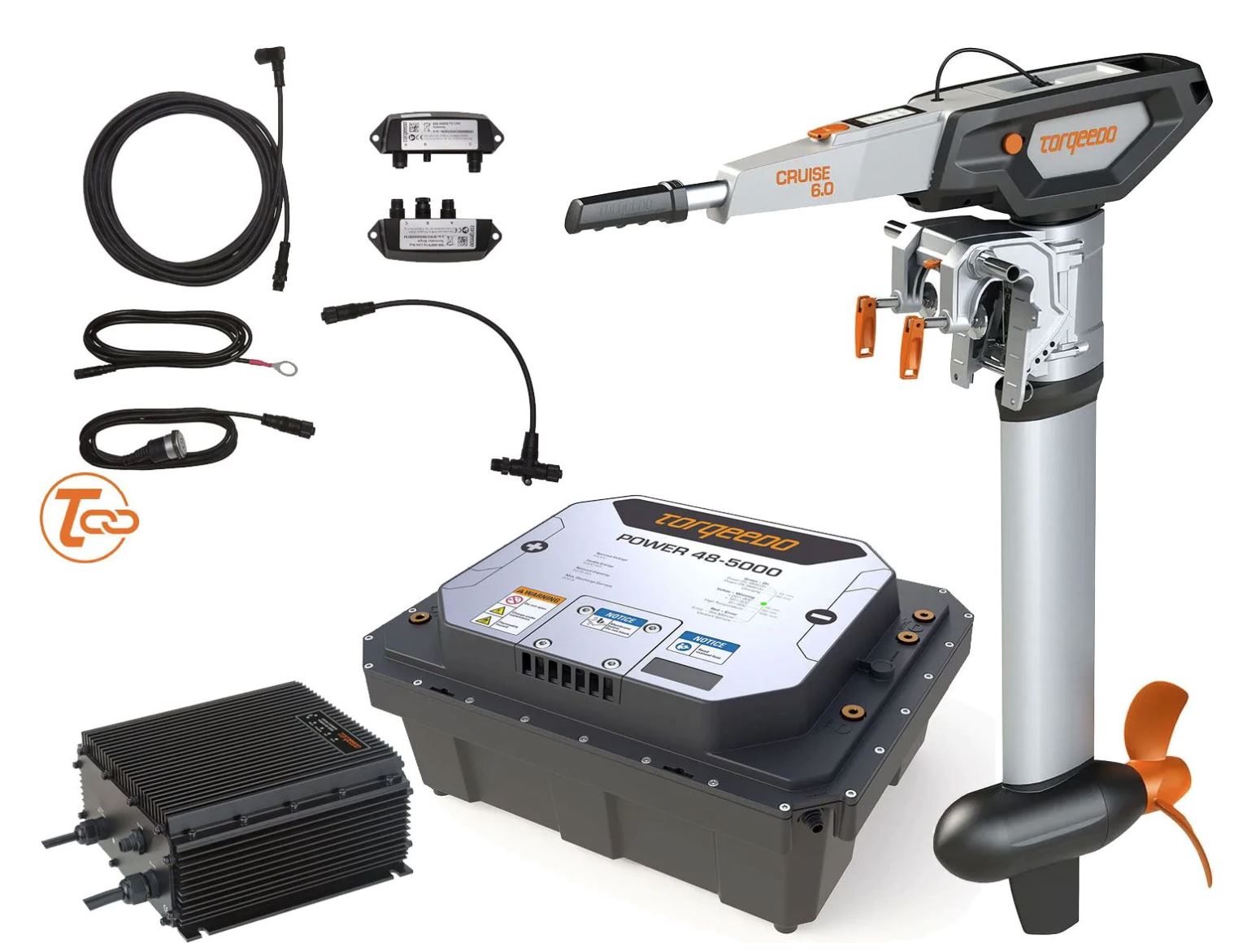 Moteur Torqeedo Cruise 6T avec batterie et chargeur