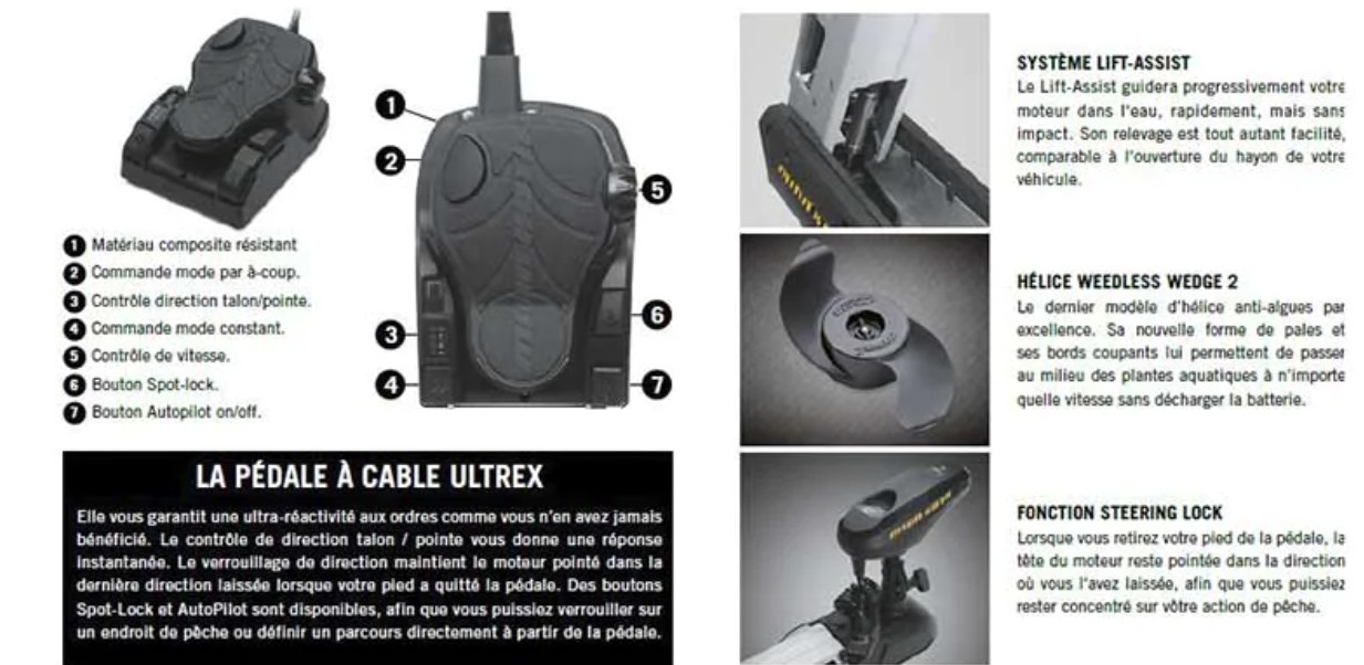 pedale à cable Ultrex Minn Kota
